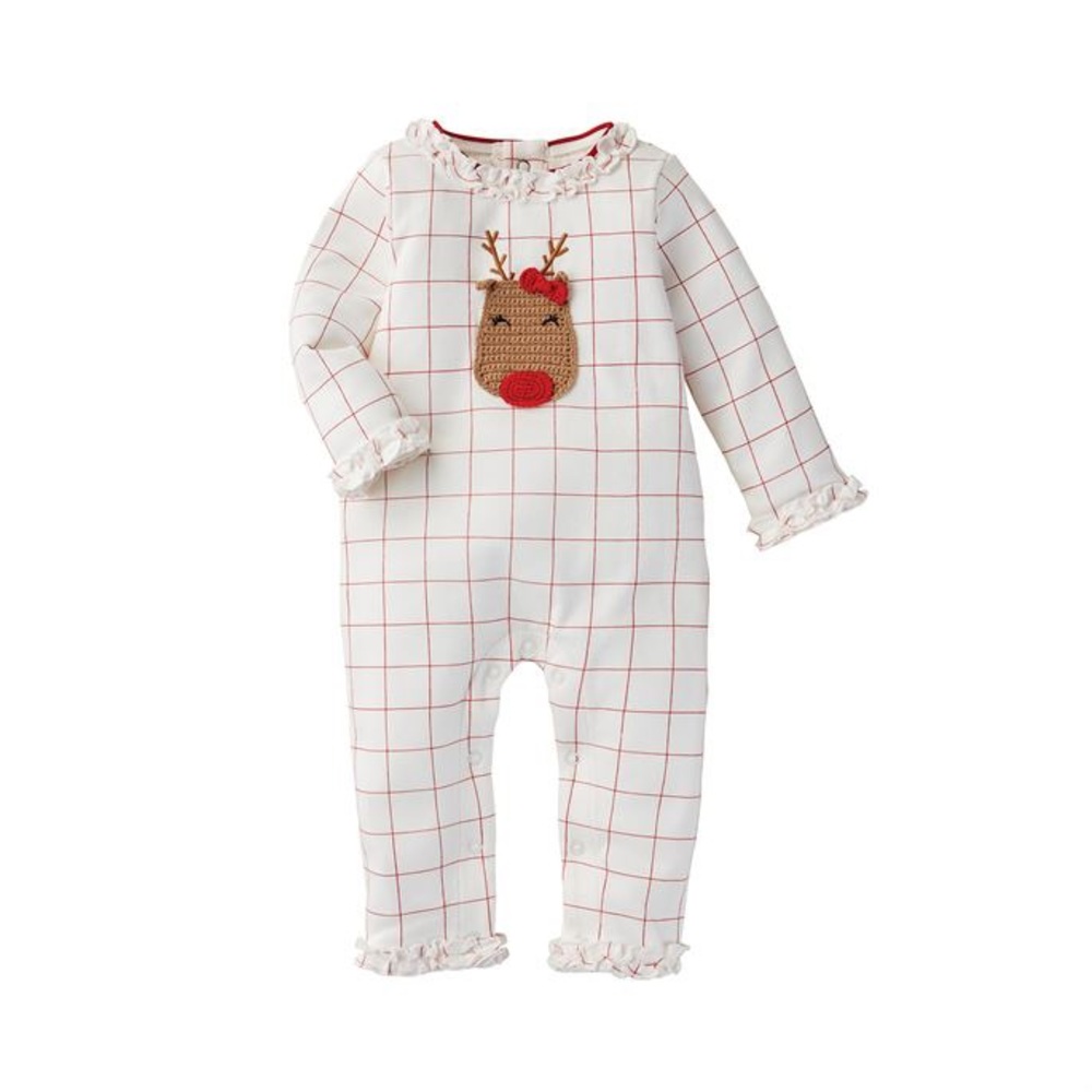 EUC✨Mud Pie Reindeer pajamas | 6-9M